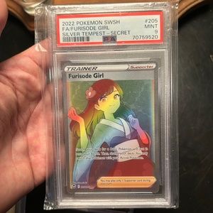 PSA 9 Pokémon Rainbow Furisode Girl